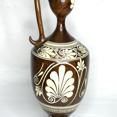 Tall Vintage Ceramic Grecian Vase