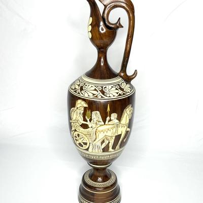 Tall Vintage Ceramic Grecian Vase