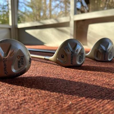 Set of 3 Taylor Made “Burner” Golf Clubs