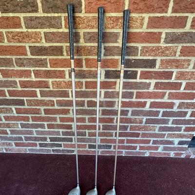 Set of 3 Taylor Made “Burner” Golf Clubs