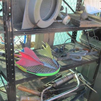 Metal Shelf Including All Contents
