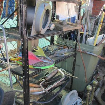 Metal Shelf Including All Contents