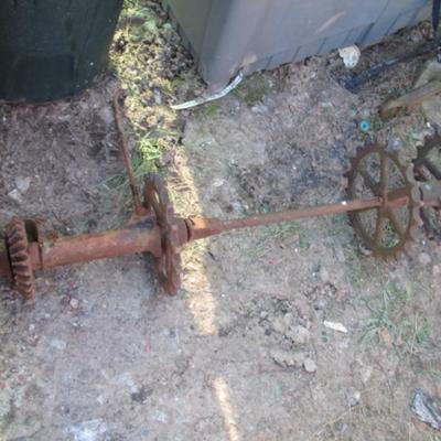 Vintage Wheel Axel