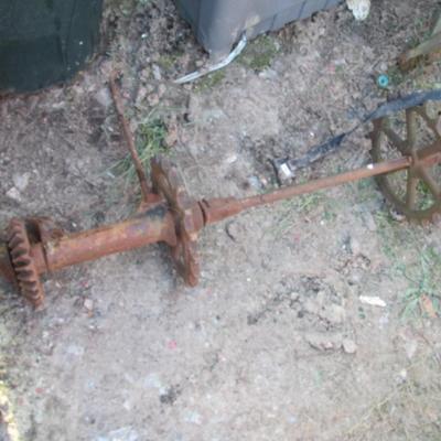 Vintage Wheel Axel