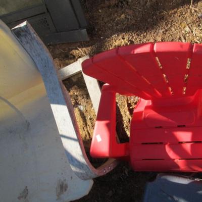 Outdoor Plastic/Cloth Kids Chairs Step Stools & Table