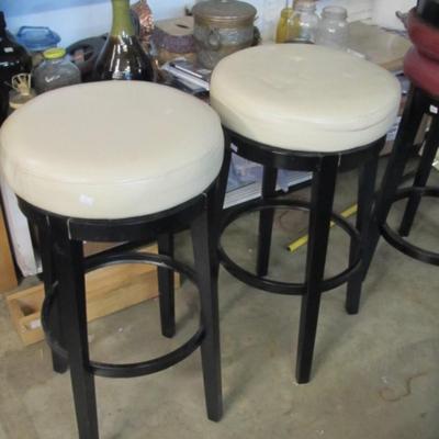 Pair Of Swivel Bar Stools