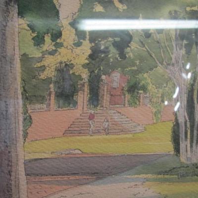 14 1/2" x 12 Signed Paul Andrews Watercolor