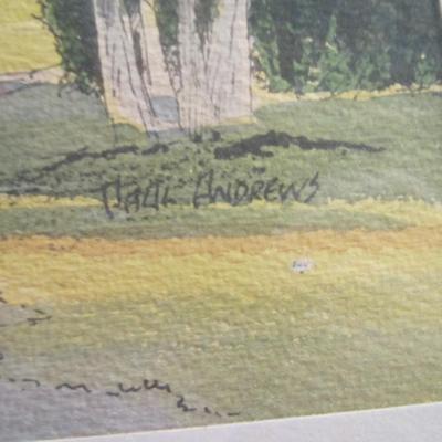 14 1/2" x 12 Signed Paul Andrews Watercolor