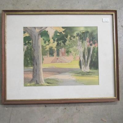14 1/2" x 12 Signed Paul Andrews Watercolor