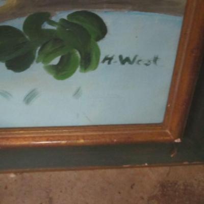 Bird Painting & John O'Neill Blue Jays and Cow Oak Song Birds Signed & Number &