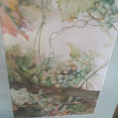 Framed Hilda Payne Watercolor Painting 30" x 23 1/2"