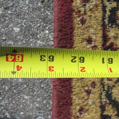 Approx 84 1/2" x 62 3/4" Rainbow Rug