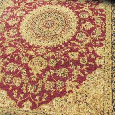 Approx 84 1/2" x 62 3/4" Rainbow Rug