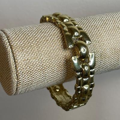 Heidi Daus hinged Art Deco bangle bracelet
