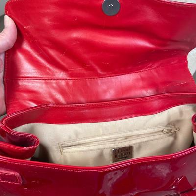 Stuart Weitzman patent leather handbag