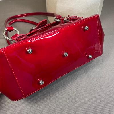 Stuart Weitzman patent leather handbag
