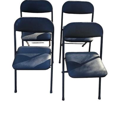 4 Black Cosco Padded Chairs