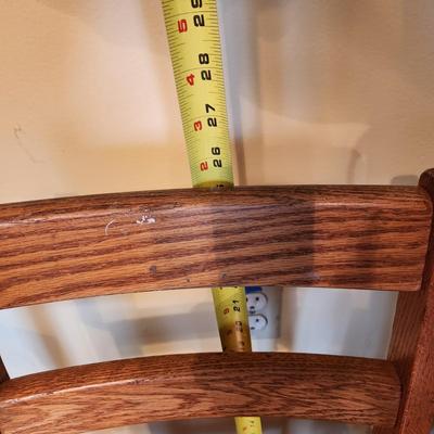 4 Vintage Solid Wood Children Chairs