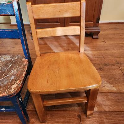 2 Vintage Children Chairs