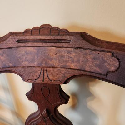 2 Antique Accent Cane Seat Chairs