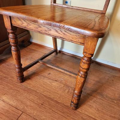 Vintage Solid Wood Accent Chair