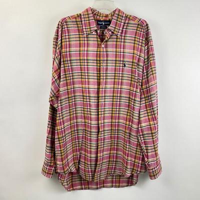 362 RALPH LAUREN Plaid Stretch Poplin Shirt