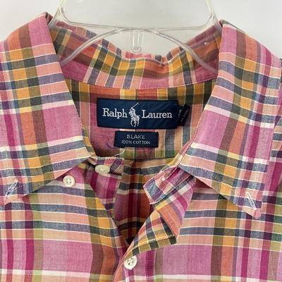 362 RALPH LAUREN Plaid Stretch Poplin Shirt