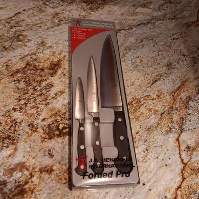 NEW 3 PC SET OF J.A. HENCKELS CUTLERY