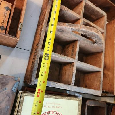 Large lot of Vintage Wooden Crates Sewing Machine Drawers Ivory Soap Cigar Boxes