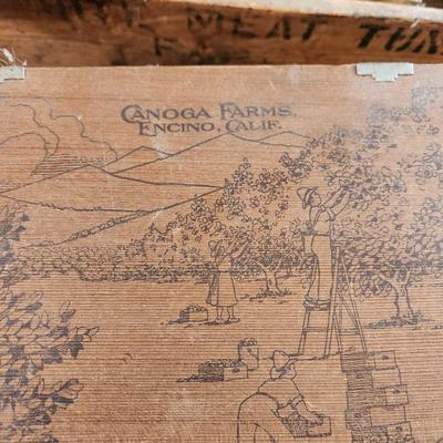 Large lot of Vintage Wooden Crates Sewing Machine Drawers Ivory Soap Cigar Boxes