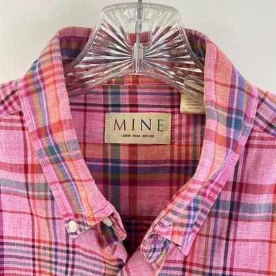 367 MINE Plaid Multi-color Button-up Flannel Shirt