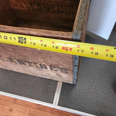 P. Ballantine's & Sons Beer Newark N.J. Wood Wooden Crate Box