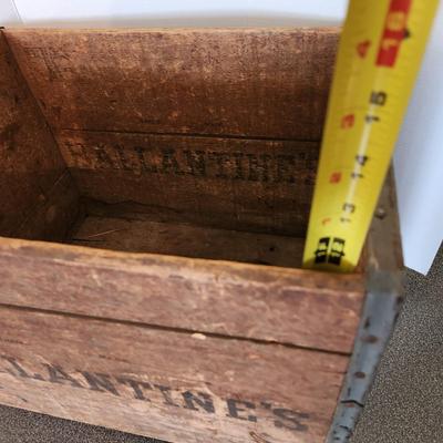 P. Ballantine's & Sons Beer Newark N.J. Wood Wooden Crate Box