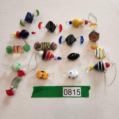 Lot of Vintage Colorful Art Glass Wrapped Candy