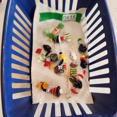 Lot of Vintage Colorful Art Glass Wrapped Candy