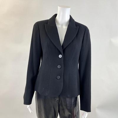 369 New NINA MCLEMORE Double Face Wool Crepe