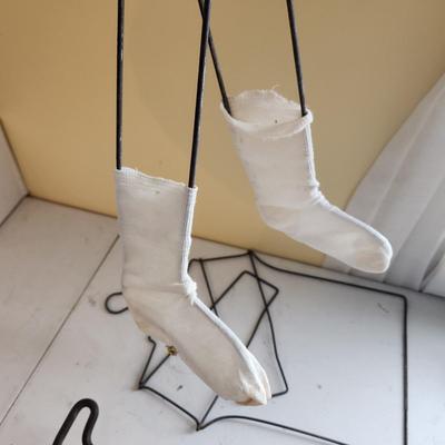 Lot of Antique Stocking Sock Forms Shoe Forms