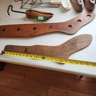 Lot of Antique Stocking Sock Forms Shoe Forms