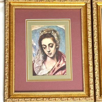 Set of 5 Framed Religious Paintings