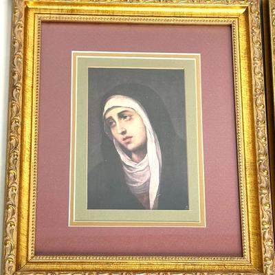 Set of 5 Framed Religious Paintings