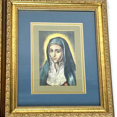 Set of 5 Framed Religious Paintings