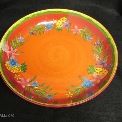 Gates Ware "Fruit Flower" Serving Bowl & Platters