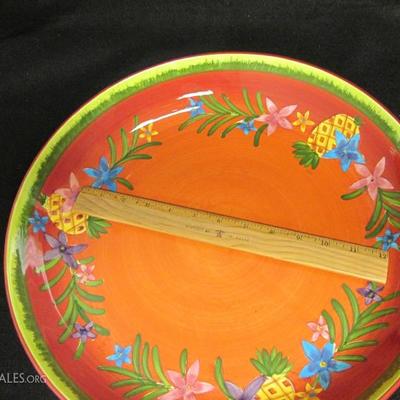 Gates Ware "Fruit Flower" Serving Bowl & Platters