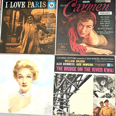 Lot of 27 Vintage Miscellaneous Records - Bedknobs and Broomsticks, Elvis, Judy Garland, Mary Poppins, and More!