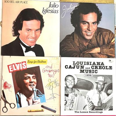 Lot of 27 Vintage Miscellaneous Records - Bedknobs and Broomsticks, Elvis, Judy Garland, Mary Poppins, and More!