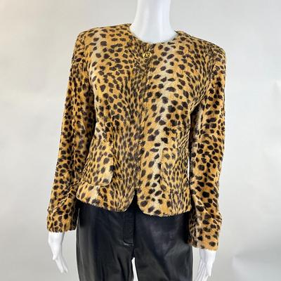 371 VALENTINO MISS V Leopard Print Jacket