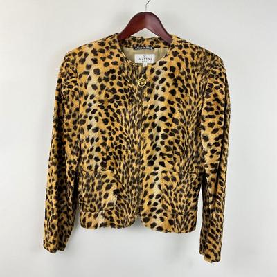 371 VALENTINO MISS V Leopard Print Jacket