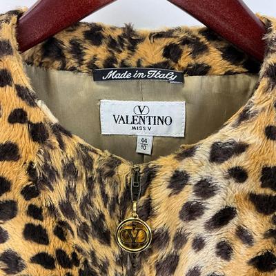 371 VALENTINO MISS V Leopard Print Jacket