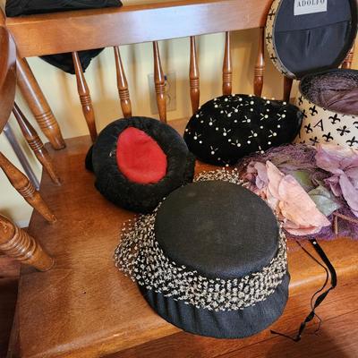 Vintage Hat Collection with Hat Boxes