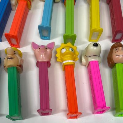 (32) PEZ DISPENSERS various characters & themes - Disney, Star Wars, Warner Bros., etc